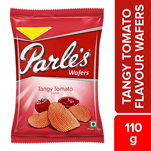Parle Wafers Potato Chips - Tangy Tomato Flavour, 110 g