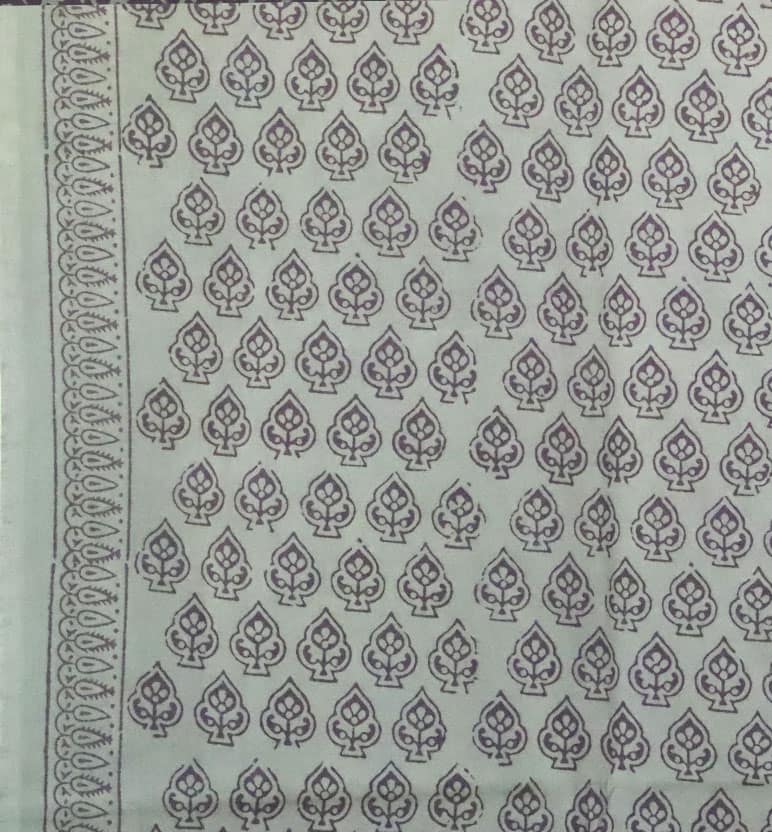 Hand Block Printed Bagh Cotton Suit – 3 Piece Unstitched view 3
