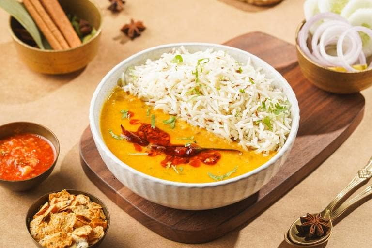 Dal Tadka Rice Bowl