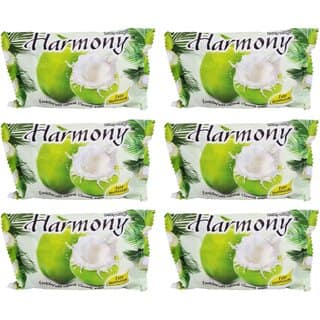 Harmony Fruity Coconut Water Soap - 75gm (Pack Of 6)