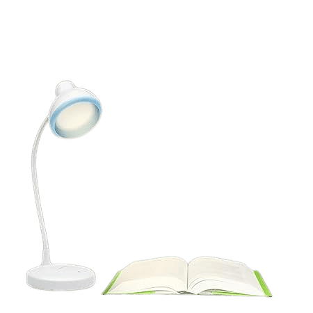 Re-Chargeable LED Table Lamp, Flexible Design with 3 Grade Dimming |6W Desk Lamp for Study | White, ABS, Pack of 1 view 2