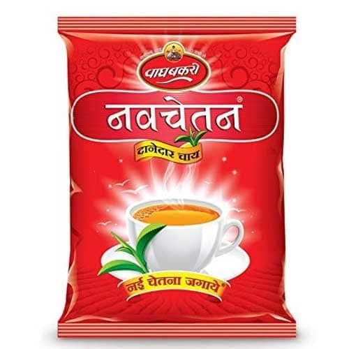 Wagh Bakri Navchetan Danedar Chai | Strong Leaf Tea | 250 Gm Each | Pack of 4 | 1 Kg Pack view 5