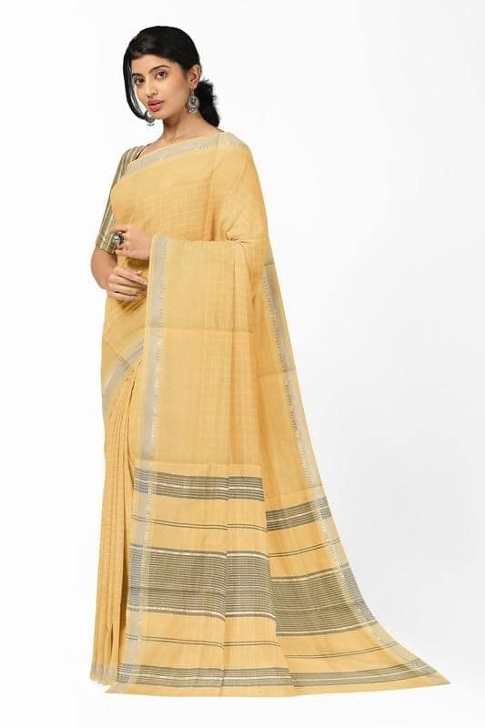 APCO Handloom - Women's Rahajmundry Pure Cotton Grey Handloom Saree (Angara Handloom Saree) 62 view 2