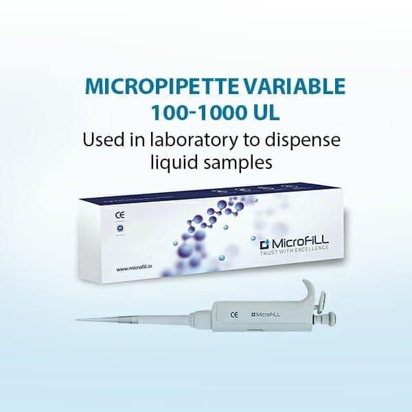 MicroFiLL Variable Volume Micropipette (100-1000 µL)