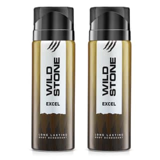 Wild Stone Excel Deodorant for Men, Pack Of 2 (200ml Each) | Best Deo for Office | A Long-Lasting Body Spray for Men | Excel Body Spray with Woody Fragrance Wild Stone Excel Deodorant for Men, Pack Of 2 (200ml Each) | Best Deo for Office | A Long-Lasting
