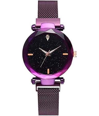 acnos Purple Metal Analog Womens Watch