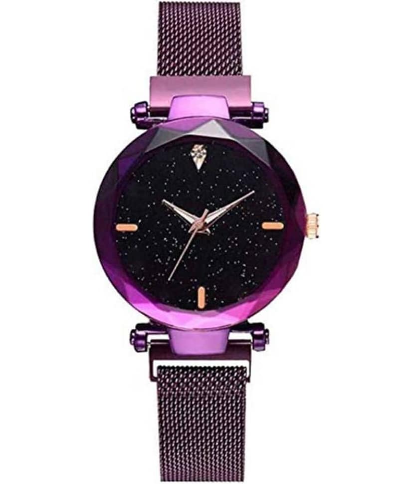 acnos Purple Metal Analog Womens Watch