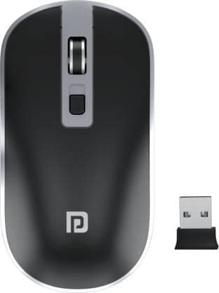 Portronics Toad 14 / Runs on single AA Battery,upto 1400 DPI,30 Lakhs + click life Wireless Optical Mouse (2.4GHz Wireless, Black)