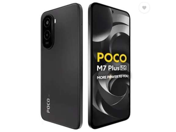 Poco M7 Plus 5G Smartphone, 8GB RAM, 128GB Storage - Carbon Black view 3
