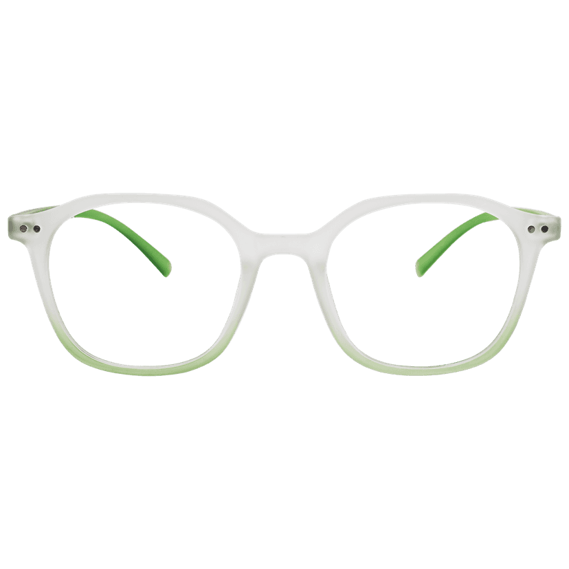 Transparent Full Rim Rectangle Eyeglasses