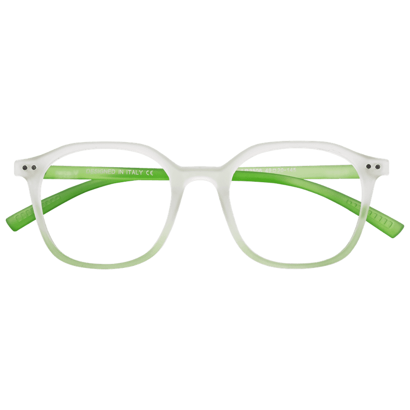 Transparent Full Rim Rectangle Eyeglasses view 2