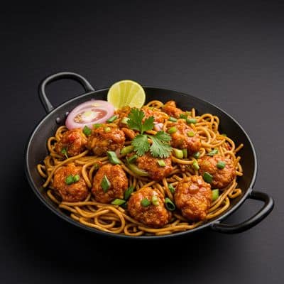 Anda Gobi Manchurian Noodles