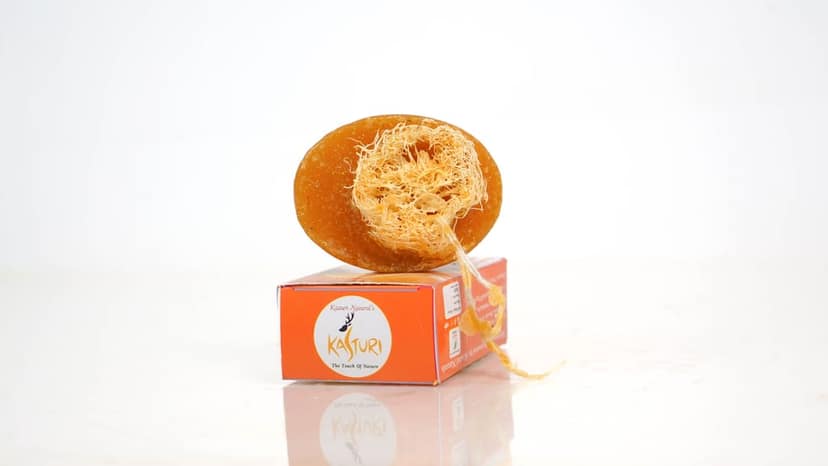 Orange Peel Loofah Soap
