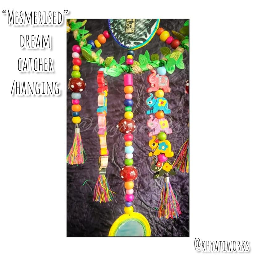 Mesmerised” dream catcher/hanging view 2