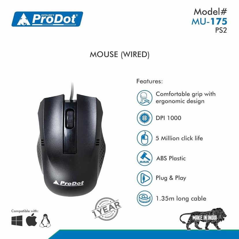 ProDot ProSeries High-Performance PS2 3D Mouse & Keyboard Combo view 4