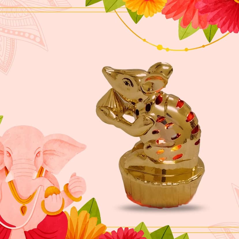LED Mushak – Multicolour Festive Light for Ganpati | Styleva view 2
