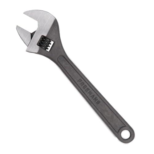 FREEMANS 6" Phosphate Finish, Anti-Corrosion Adjustable Wrench Spanner, Adjustable Wrench for All Nut Sizes, Easy to Grip Wrench, Universal Wrench, Plumbing Tool (6-Inch) view 2