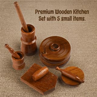 Toy Antiqua Premium Wooden Kitchen Set (Small Size) Premium Handcrafted Toy
