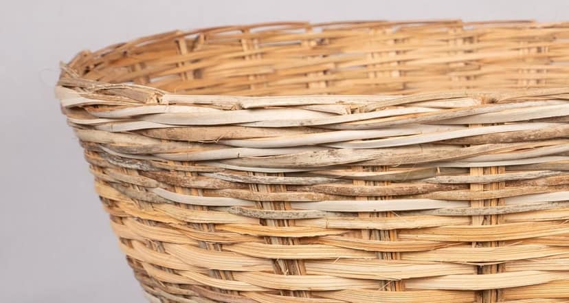 Handwoven Wicker Belly Basket view 2
