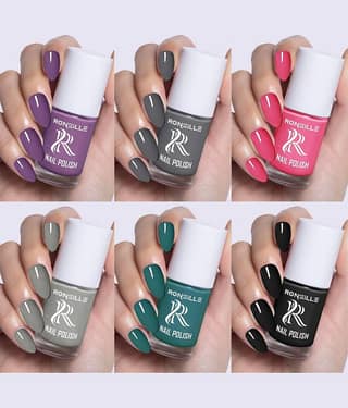 Ronzille Multi Nail Polish 36 ( Pack of 6 )