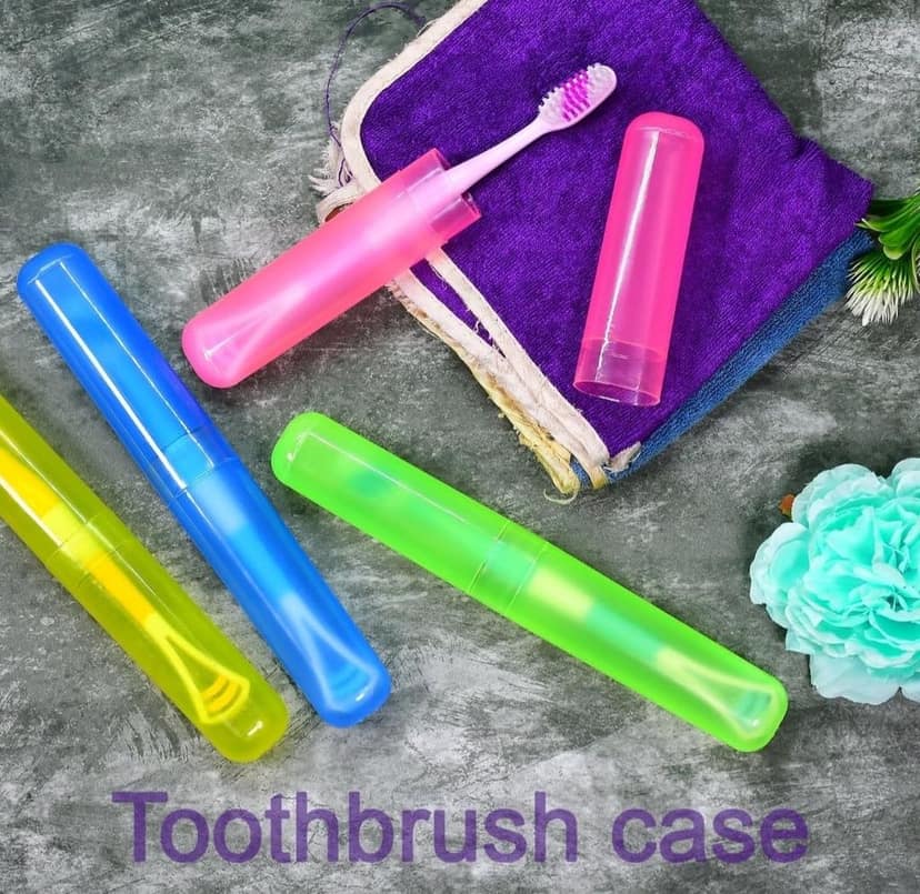 DHRUVINSRI Toothbrush Case, Multicolor – Dustproof, Compression-Resistant, and Travel-Friendly, Keeps Your Toothbrush Clean and Safe | Pack of 4 view 3