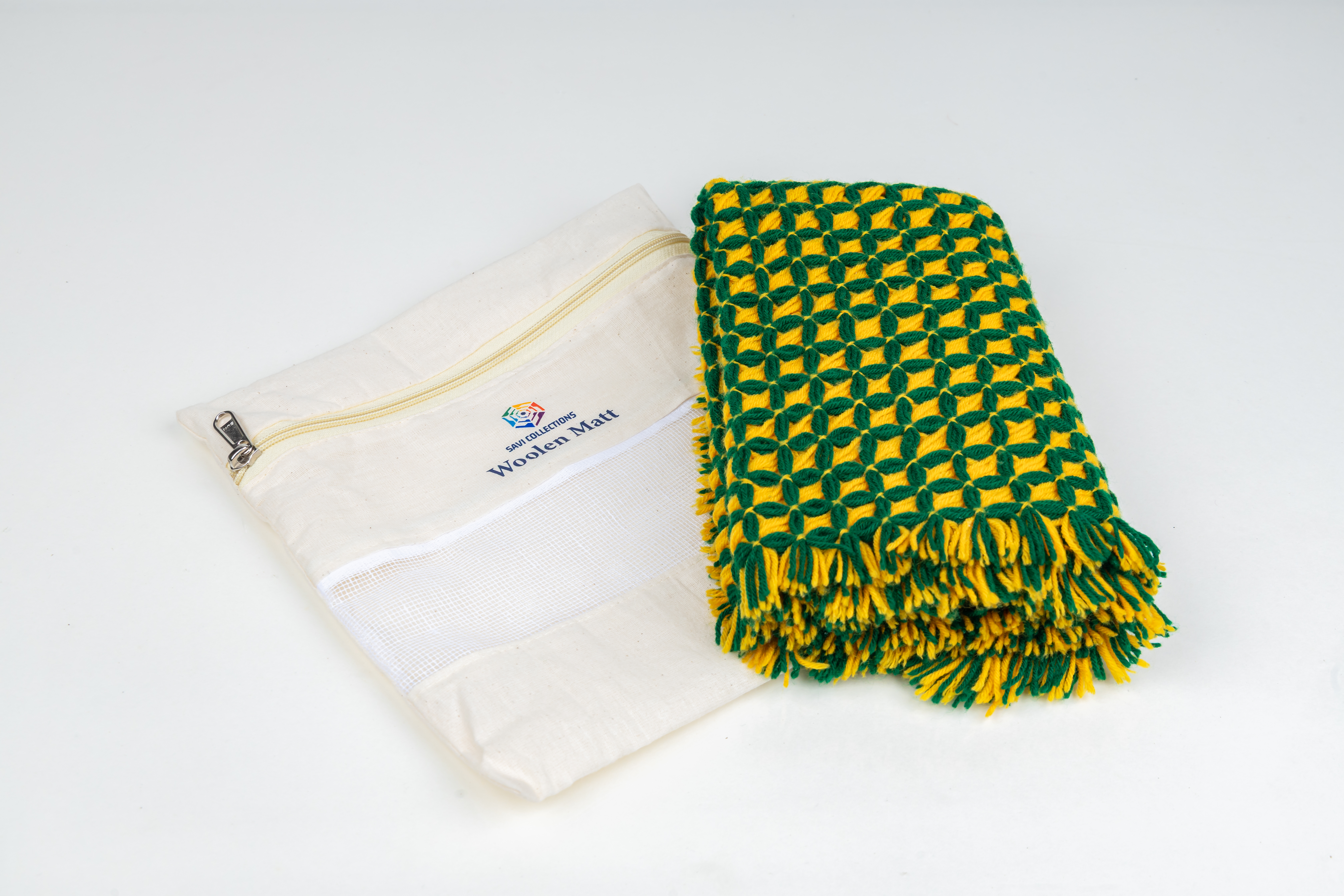 Handcrafted Woolen Mat | Soft & Warm Floor Mat | Traditional Home Décor