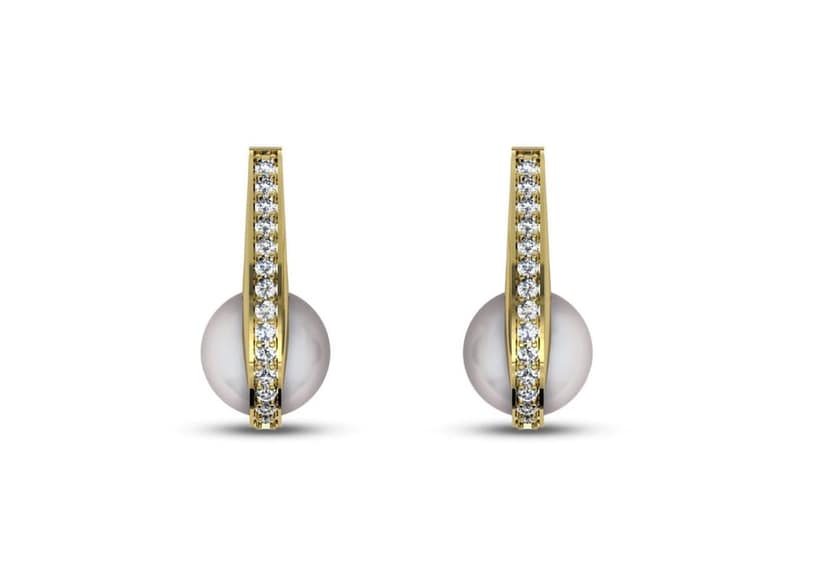 Hooked Claw Pearl Earrings