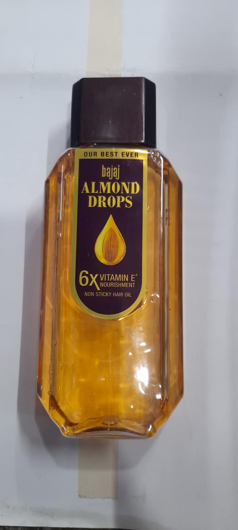 Bajaj almond drops vitamin e non sticky hair oil
