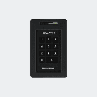 GLYPH Secure Drive with Keypad, 2TB Encrypted HDD Drive with Keypad