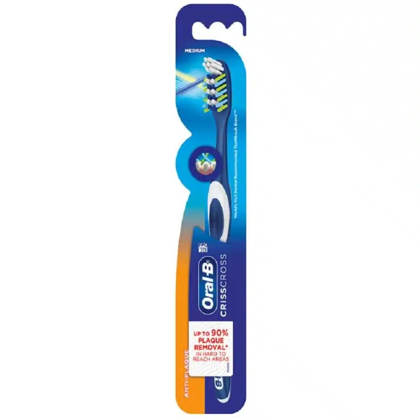 Oral-B Criss Cross Anti-Plaque Toothbrush Medium 1pc