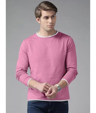 The Dry State - Pink Cotton Regular Fit Men's T-Shirt ( Pack of 1 )