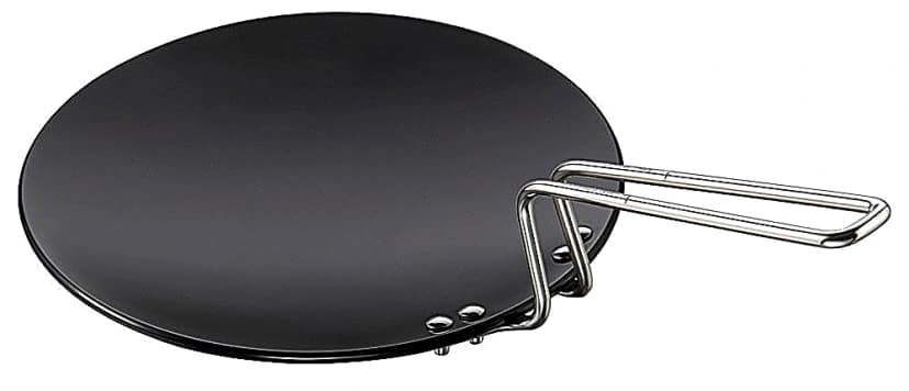 Hawkins Futura Hard Anodised Tawa 24cm (AT24) | Heavy-Gauge Aluminium Roti & Chapati Tawa (Size - 24cm) by Mahavir Home Store