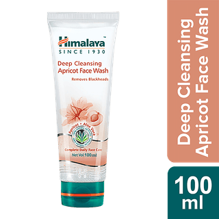 Himalaya Deep Cleansing Face Wash - Apricot & Aloe Vera, Complete Daily Face Care, 100% Herbal Actives, 100 Ml(Savers Retail)