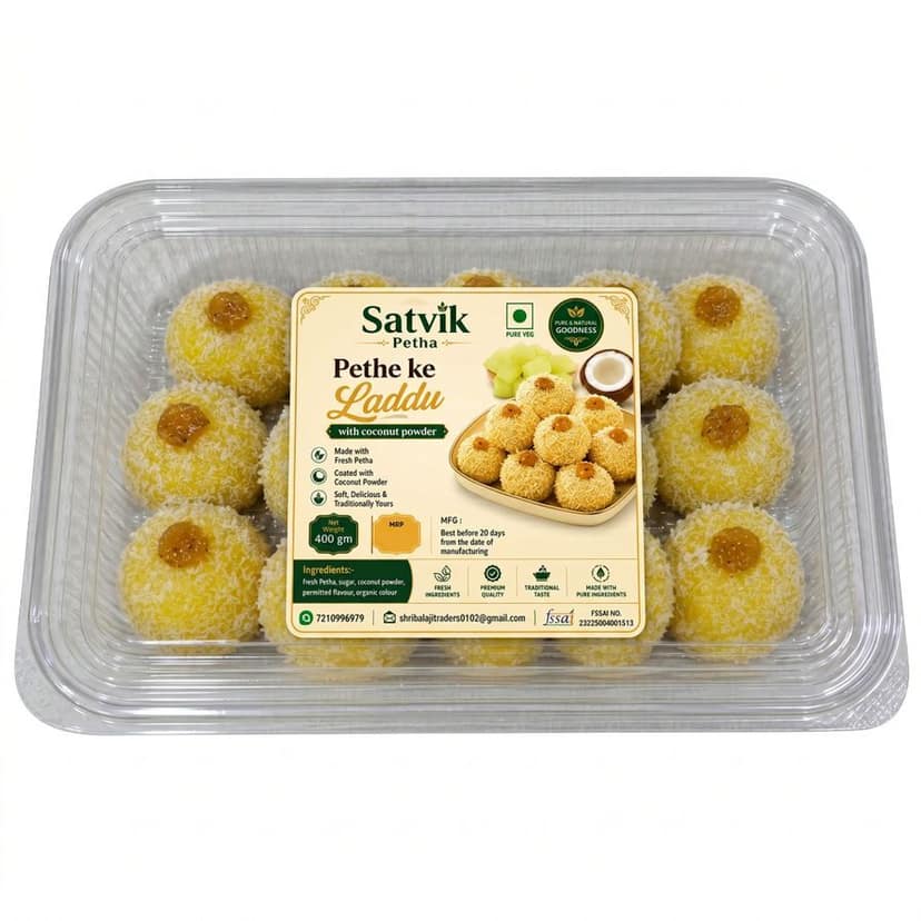 Satvik Petha Laddu - 400 gm