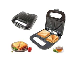 BALTRA Berena 750W 4-Slice Sandwich Maker for Grilling & Toasting, Non-Stick Dual Grill Plates, Quick & Even Heating
