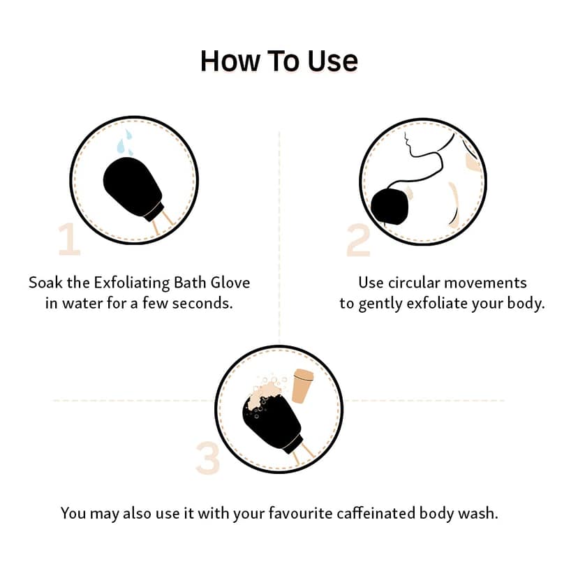 Mcaffeine Exfoliating Bath Glove view 2