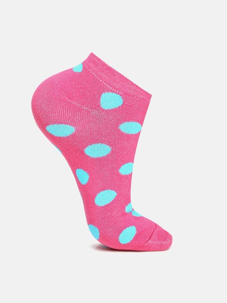 Kolor Fusion Women Assorted Ankle Length Cotton Socks (Pack Of 4) view 4