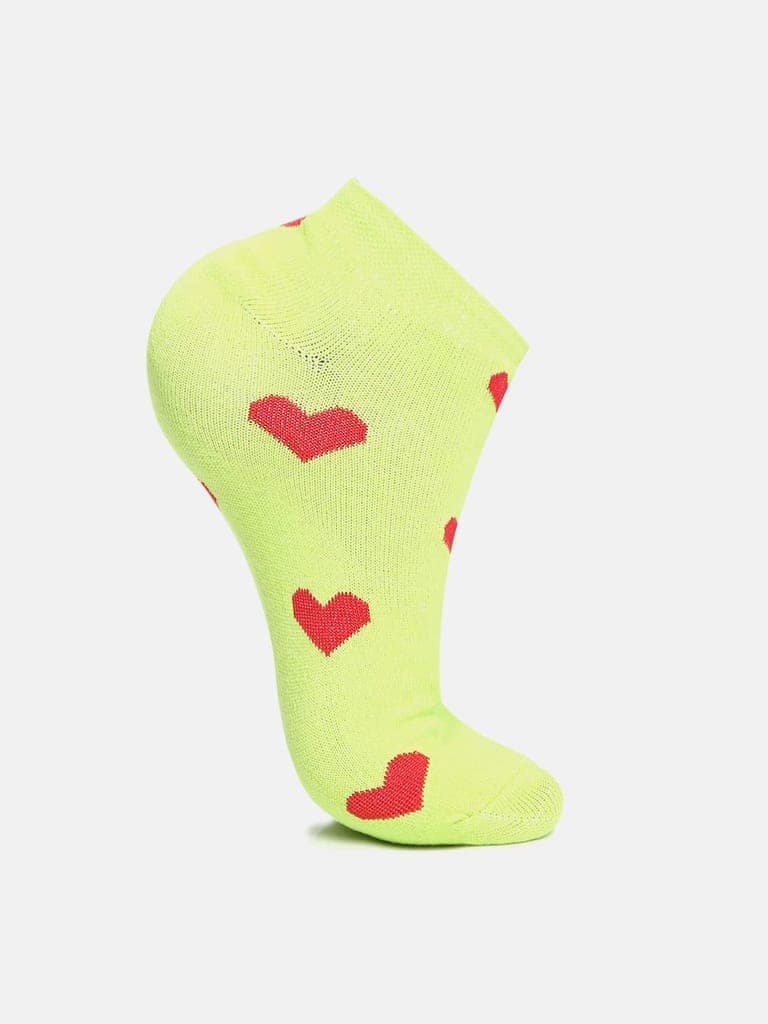 Kolor Fusion Women Assorted Ankle Length Cotton Socks (Pack Of 4) view 5