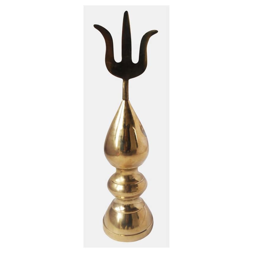Brass Kalash Trishul No. 5 (ZMAS394 E) view 2