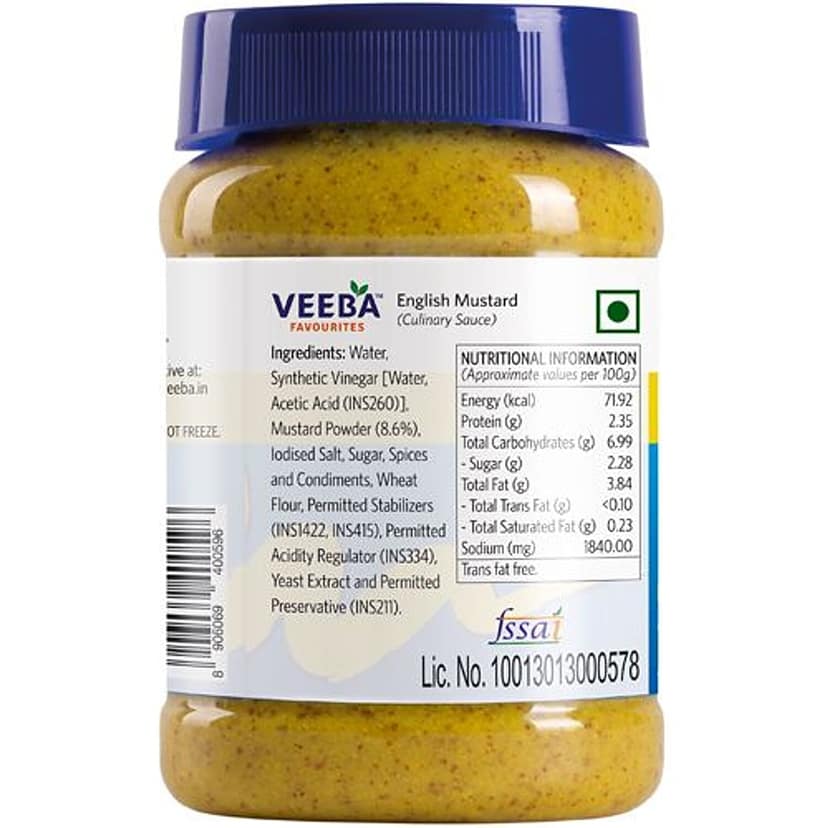 Veeba English Mustard Sauce, 250 G view 2