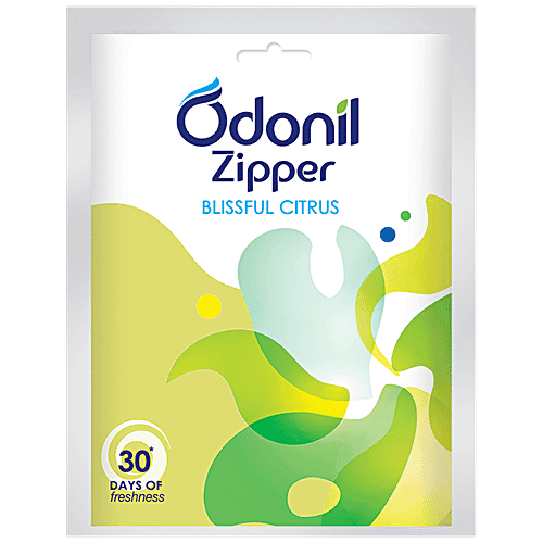 Odonil Zipper Air Freshener - Blissful Citrus, 10 g