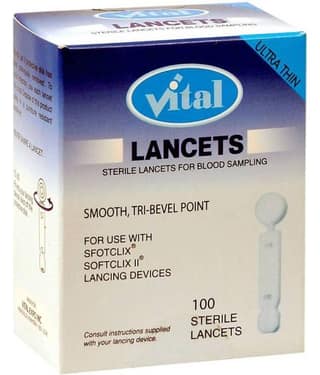 Vital Vital Lancet Flat Glucometer