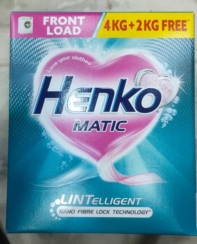 Henko matic front load 4+2 kg free