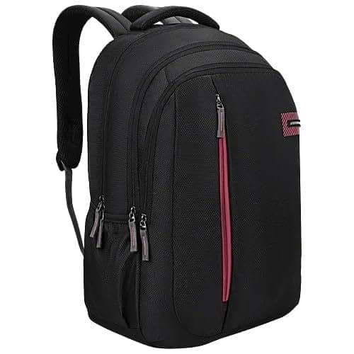 Vortex Laptop Backpack 25L | 4 Compartments with Quick-Access Front Pocket | Padded Shoulder Straps & Side Bottle Holders | Trolley Sleeve | Office & Travel Backpack for Men & Women view 3