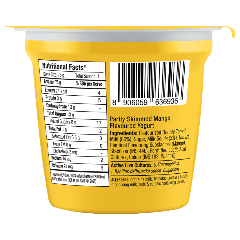 Epigamia Mango Flavoured Yogurt view 2