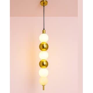 Chanya Haus Pendant LED Light with Golden Aluminium and Adjustable Colors Warm White, Cool White Cool Daylight