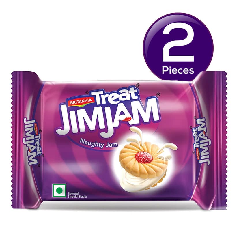 Britannia Treat Jim Jam Cream Biscuit 150 gms Combo