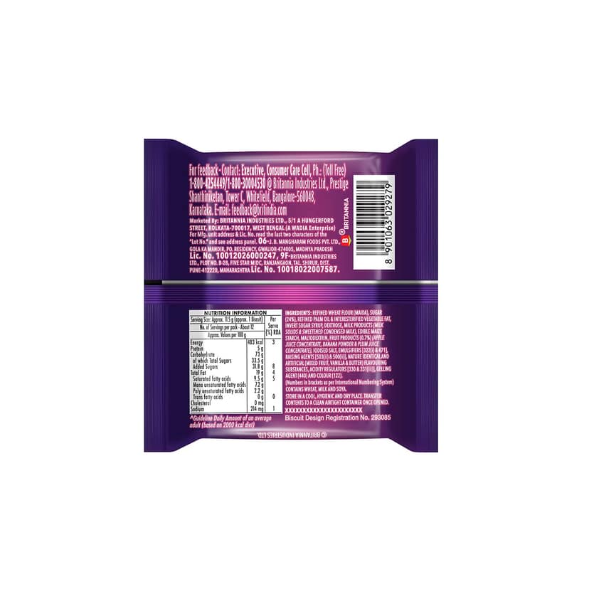 Britannia Treat Jim Jam Cream Biscuit 150 gms Combo view 2