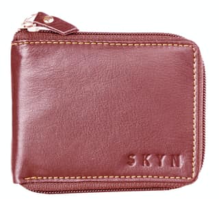SKYN Genuine Leather Wallet for Men – Minimalist Bifold RFID Blocking Wallet with Multiple Card Slots, Cash Compartment & Gift Box