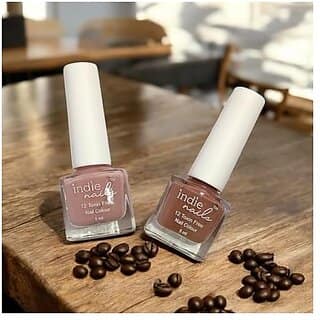 Nail Polish Set for Women Long-Lasting High Shine Nail Paint Combo Vegan and Cruelty-Free 3 Bright Vibrant Shades Quick Dry Nail Polish Set (Brown and Beige Pack of 2)